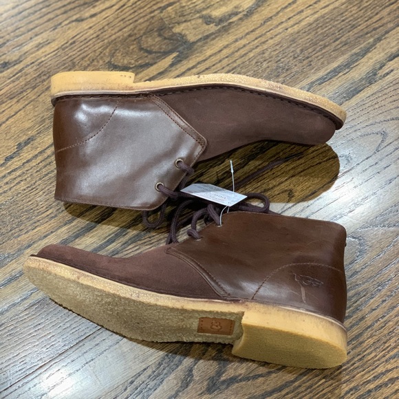 New Men’s Ugg Leighton Shoes Dark Brown Size 8.5 - Picture 7 of 15